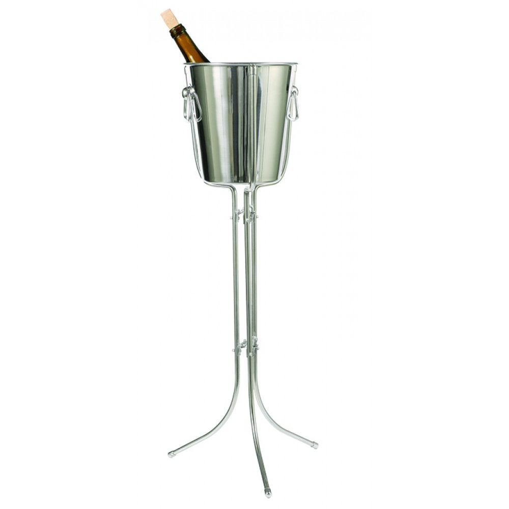 Metal ice hot sale bucket with stand