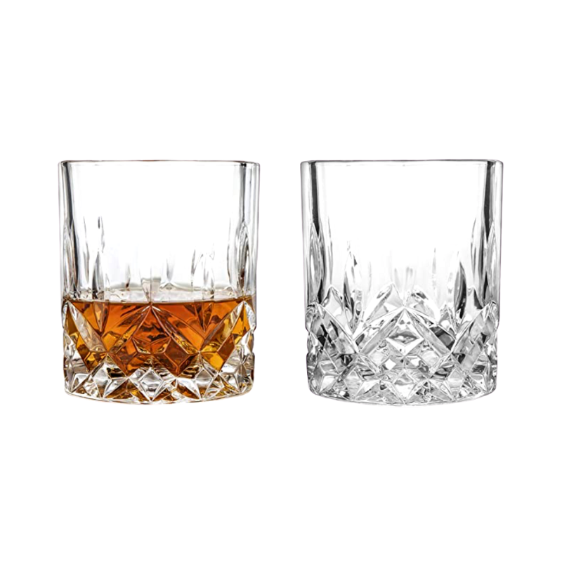 Viski Admiral Crystal Whiskey Tumbler Set of 2 - Premium Crystal Clear  Liquor Drinking Glass, Classi…See more Viski Admiral Crystal Whiskey  Tumbler