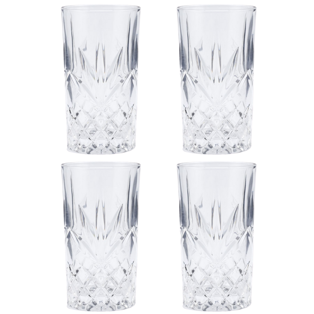 Dorset Crystal Highball Glasses, Set of 4 - Blueprint