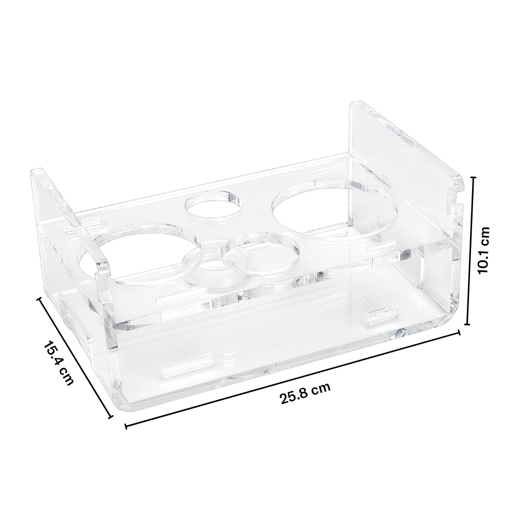 Acrylic Bar Tool Stand - overall dimensions