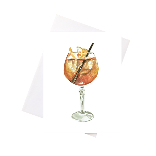 Aperol Spritz in a Glass Greeting Card for Sale by Jay-cm