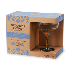 Artistico Recycled Margarita Glasses (set of 2)