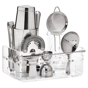 Bar Tool Set in Acrylic Stand (Stainless Steel)