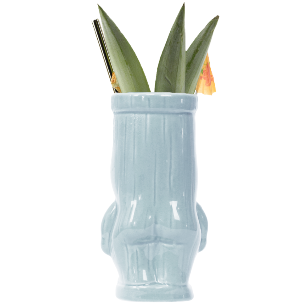 Blue Cheeky Tiki Mug back cocktail