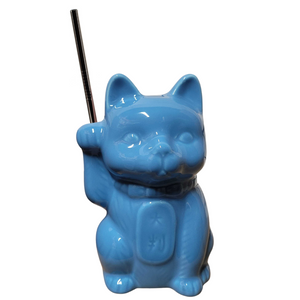 Blue Neko Cat Tiki Mug