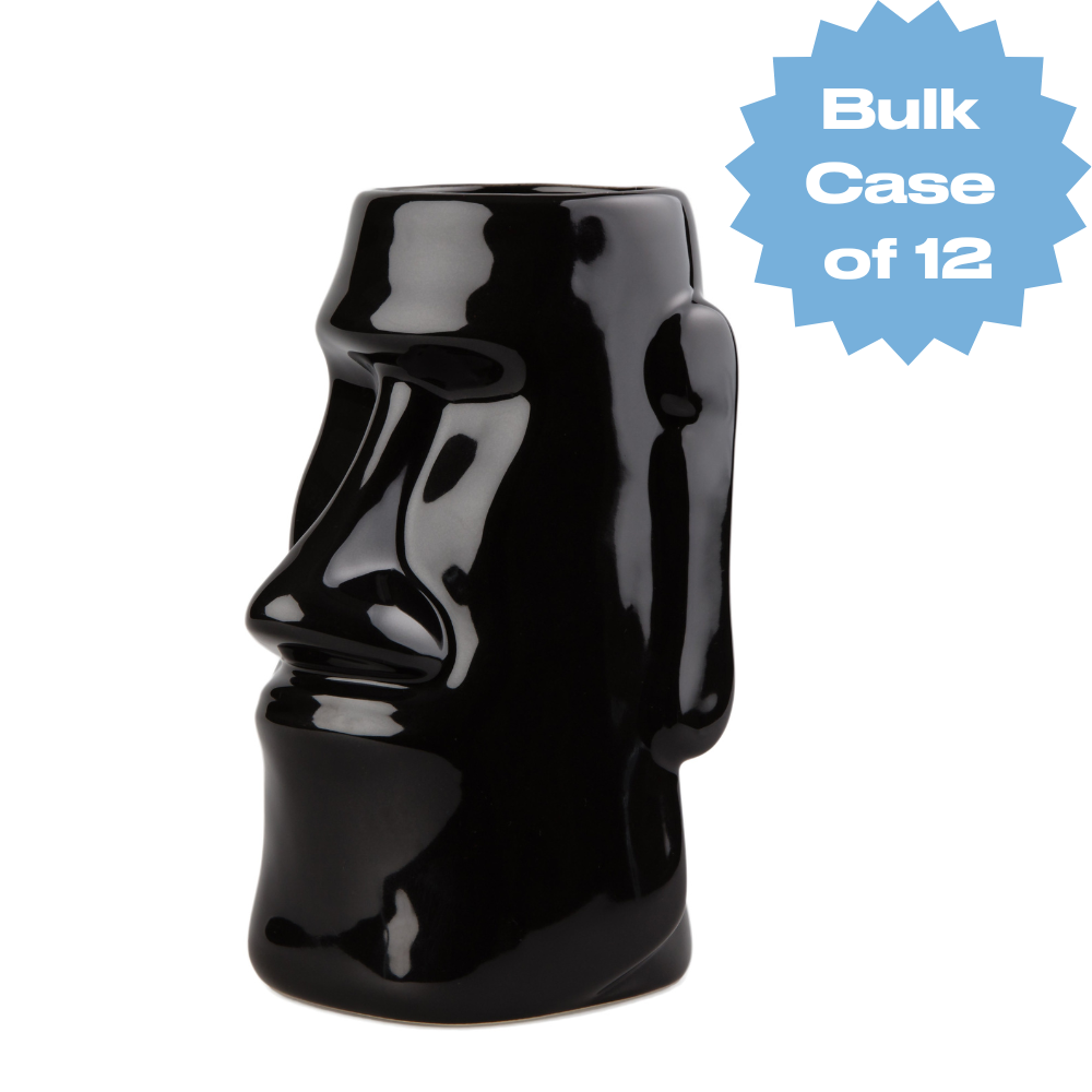 Bulk Black Easter Island Tiki Mug (Case of 12)