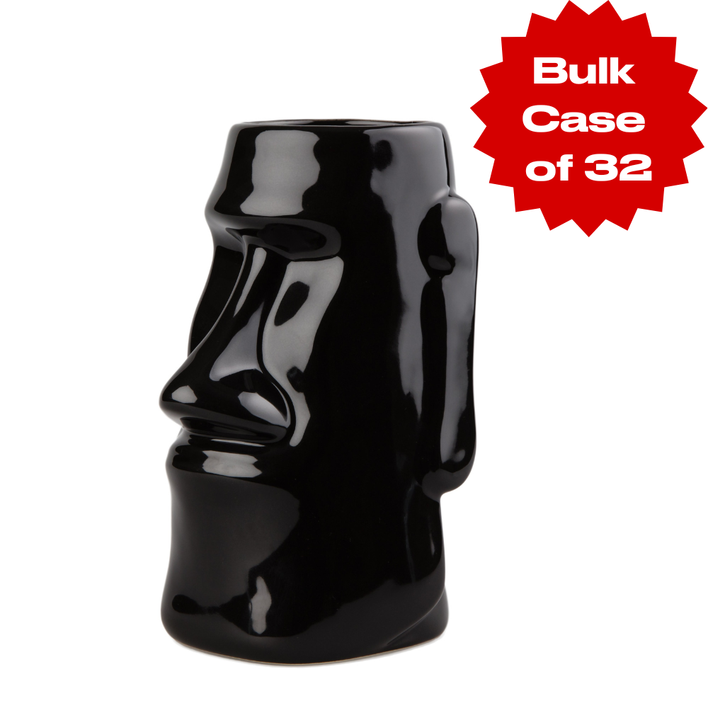 Bulk Black Easter Island Tiki Mug (Case of 32)