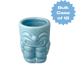 Bulk Blue Tiki Shot Glass (Case of 12)