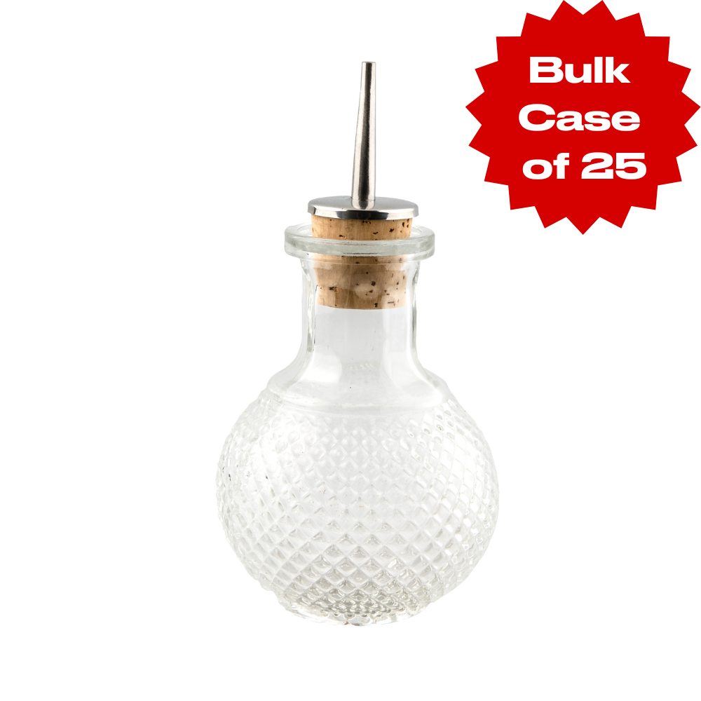 Bulk Diamond Round Bitters Bottle (Case of 25)