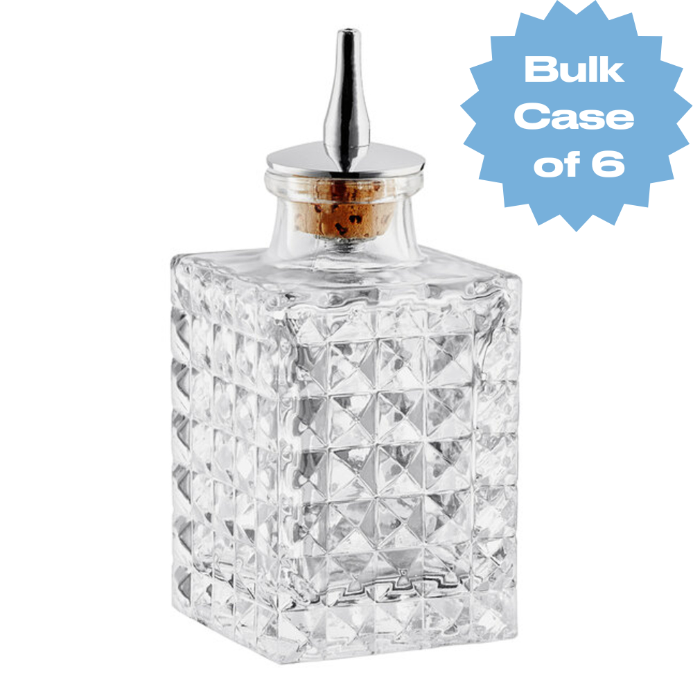 Bulk Diamond Square Bitters Bottle (Case of 6)