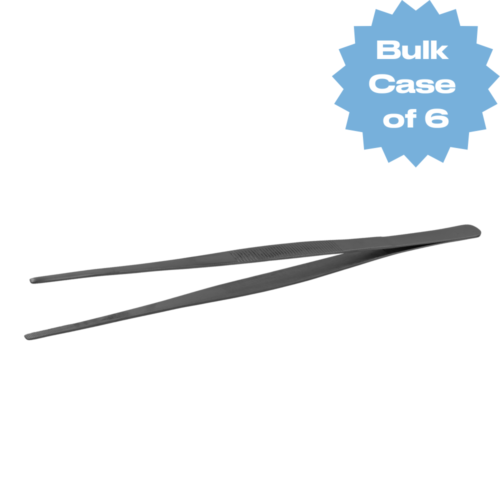 Bulk Gunmetal Garnish Tweezers (Case of 6)