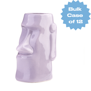 Bulk Mauve Moai Tiki Mug (Case of 12)