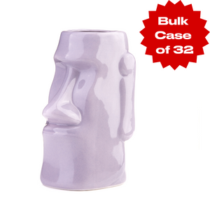 Bulk Mauve Moai Tiki Mug (Case of 32)