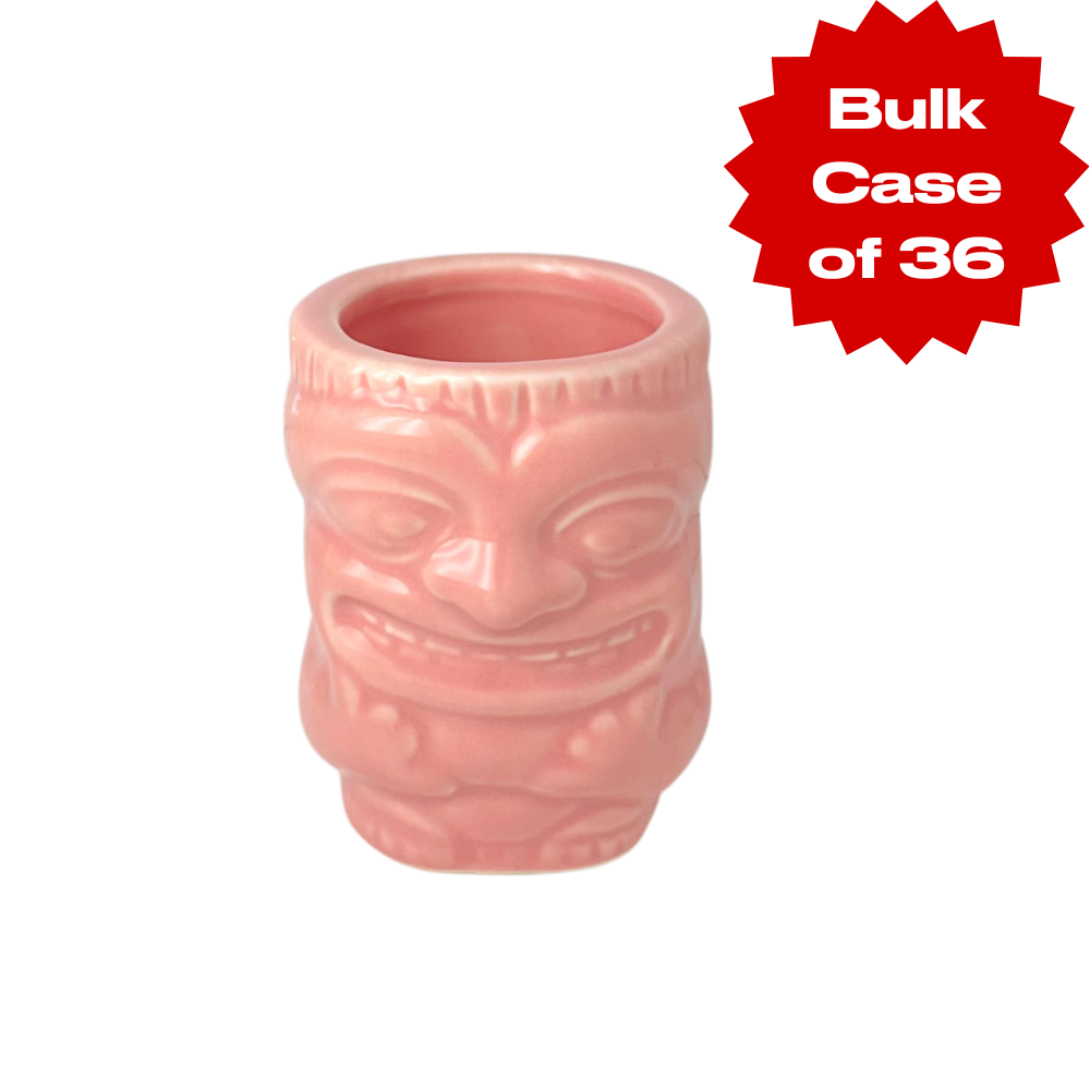 Bulk Pink Tiki Shot Glass (Case of 36)