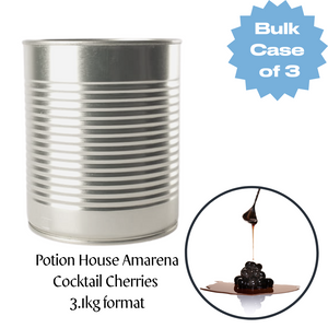 Bulk Potion House Amarena Cocktail Cherries - 3.1kg (Case of 3)