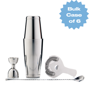 Bulk Premium Bar Set - Stainless Steel (Case of 6)