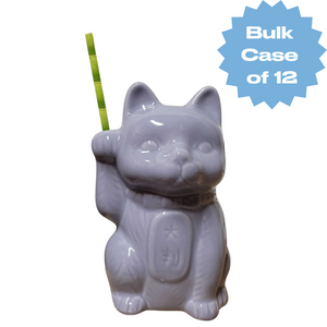 Bulk Purple Neko Cat Tiki Mug (Case of 12)