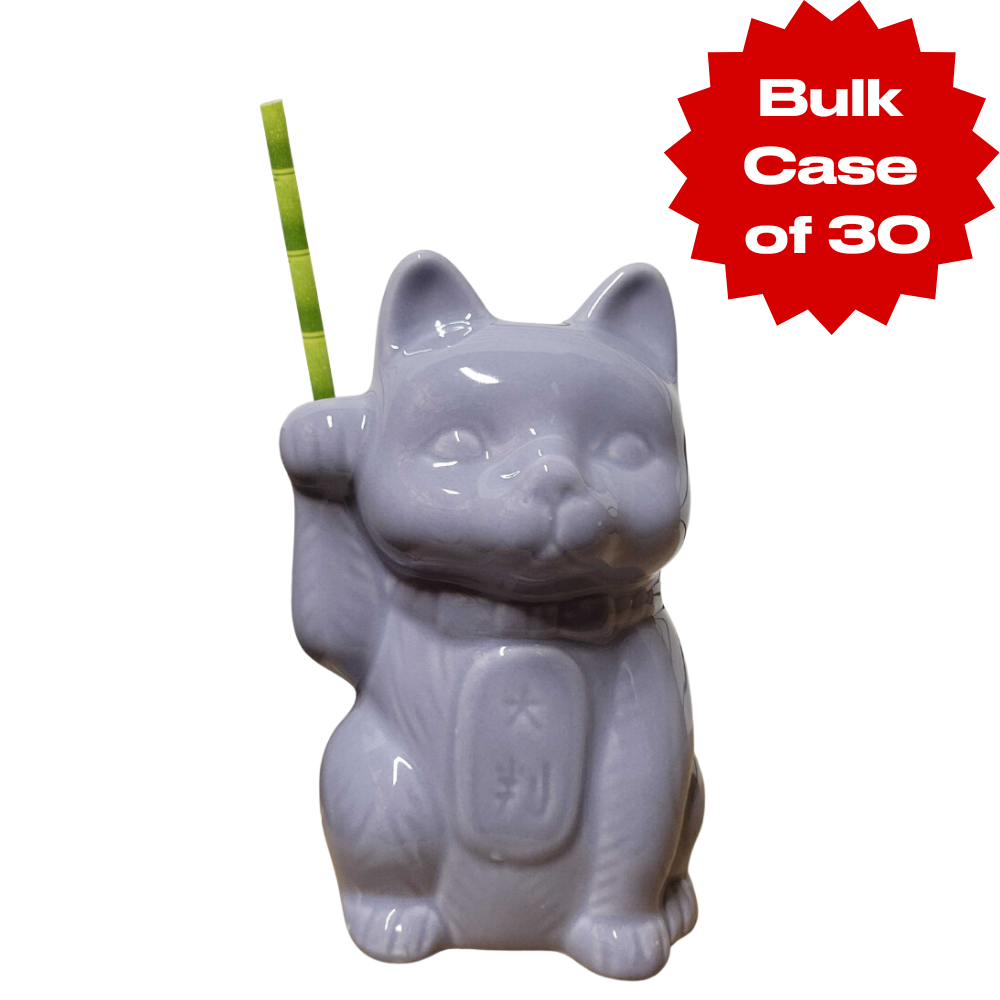 Bulk Purple Neko Cat Tiki Mug (Case of 30)