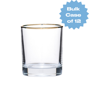 Bulk Simple Gold Rim Tumbler (Case of 12)