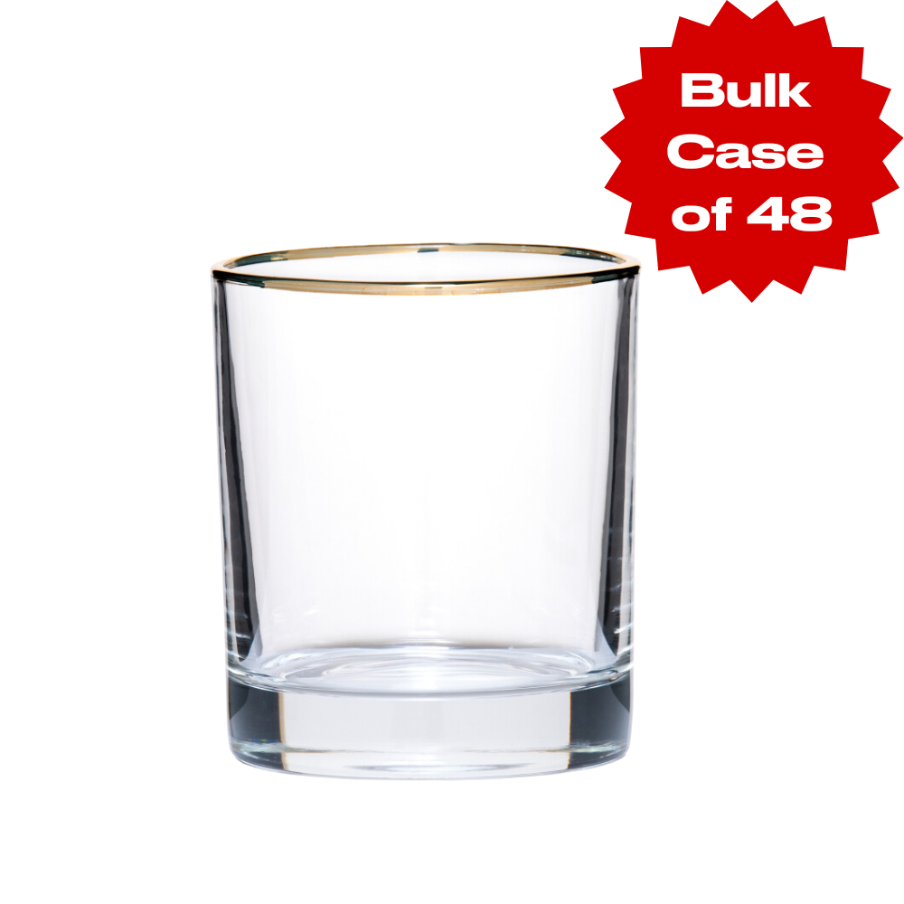 Bulk Simple Gold Rim Tumbler (Case of 48)