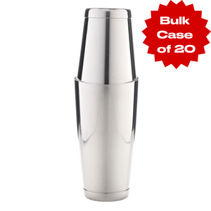 Bulk Stainless Steel Boston Shaker (Case of 20)