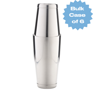 Bulk Stainless Steel Boston Shaker (Case of 6)