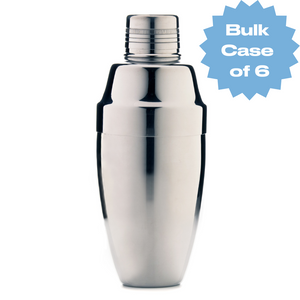 Bulk Stainless Steel Cobbler Shaker (Case of 6)