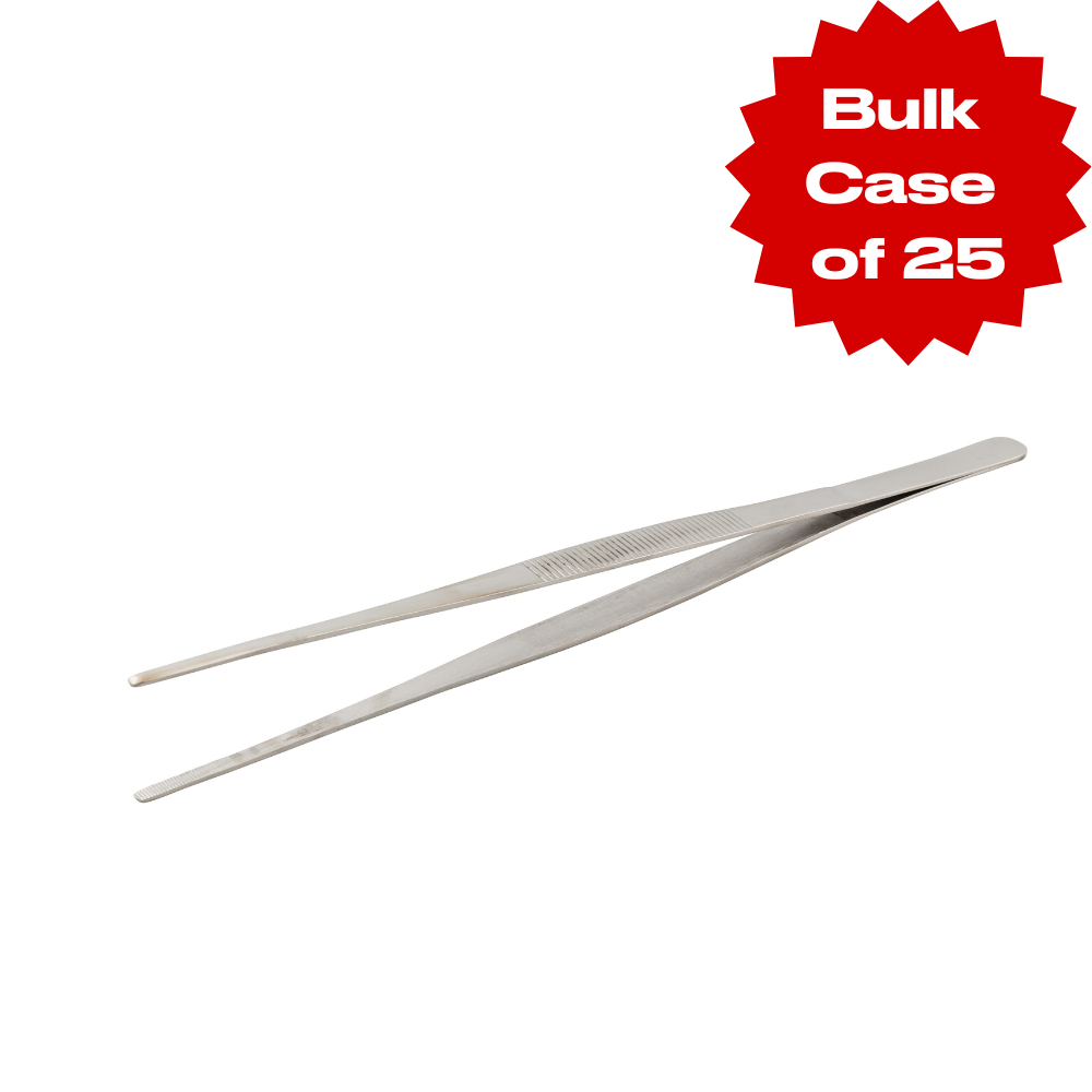 Bulk Stainless Steel Garnish Tweezers (Case of 25)