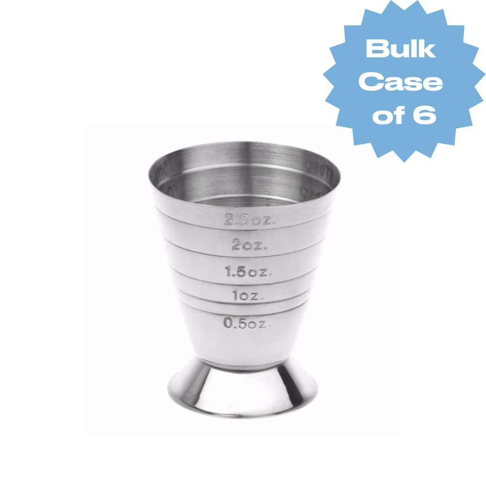 Bulk Stainless Steel Multi-Level Jigger (Case of 6)