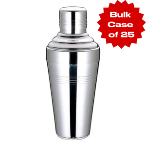 Bulk Stainless Steel Tokyo Shaker (Case of 25)