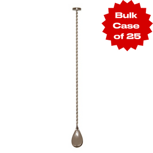 Bulk Stainless Steel Bar Spoon With Muddler Base (Case of 25)