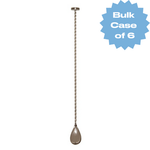 Bulk Stainless Steel Bar Spoon With Muddler Base (Case of 6)