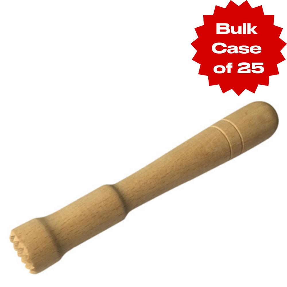 Bulk Wooden Muddler (Case of 25)