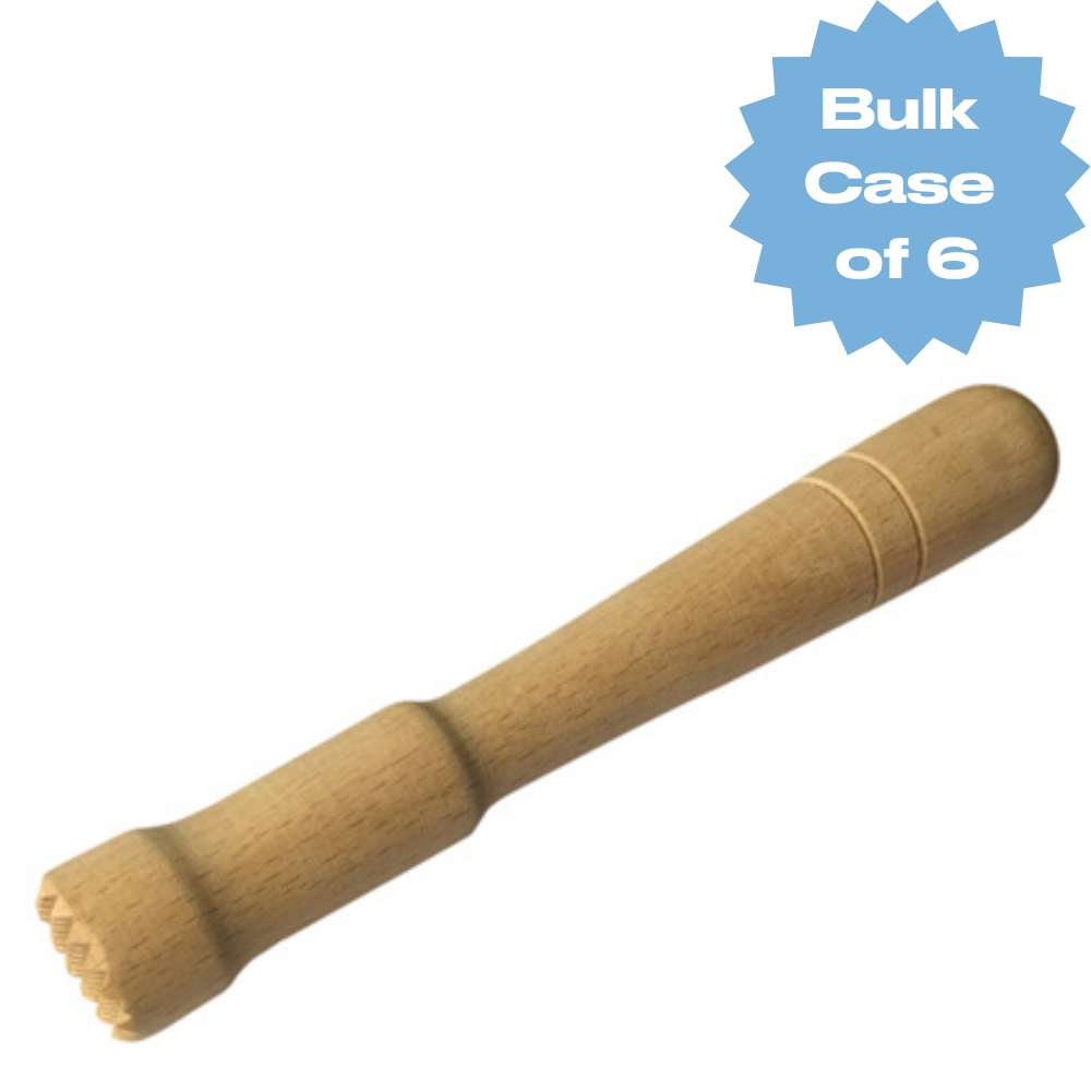 Bulk Wooden Muddler (Case of 6)