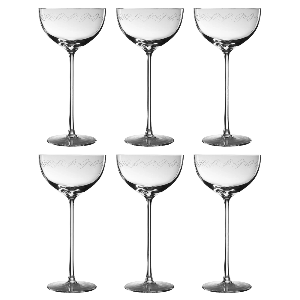 Calabrese ZigZag Coupe set of 6