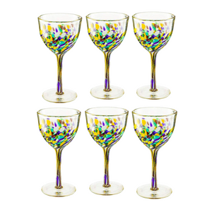 Confetti Nick & Nora Glass - set of 6