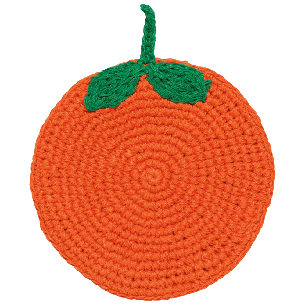 Fruit Crochet Coasters (Set of 4) Orange