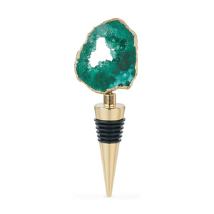 Assorted Geode Bottle Stoppers teal