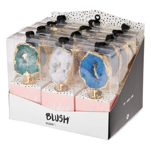 Assorted Geode Bottle Stoppers packaging