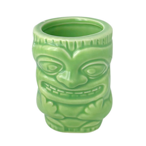 Bulk Green Tiki Shot Glass (Case of 12)