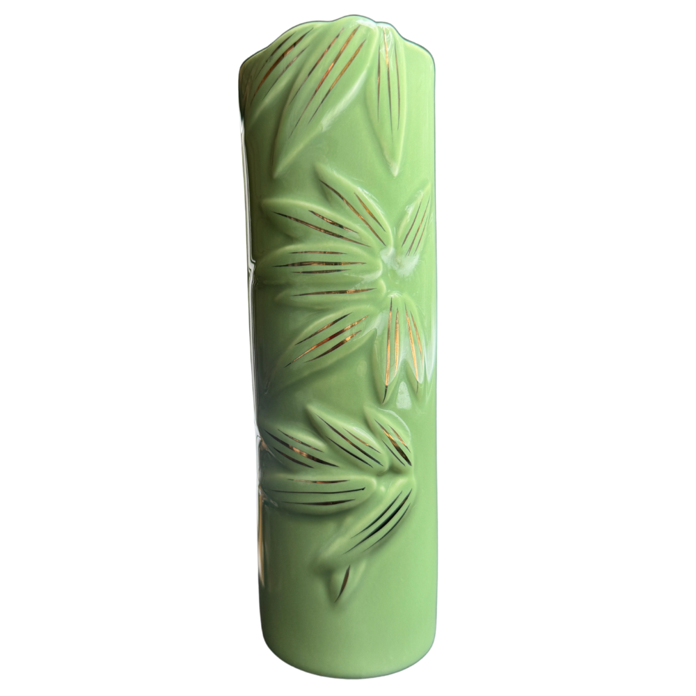 Bulk Green & Gold Bamboo Tiki Mug (Case of 40)
