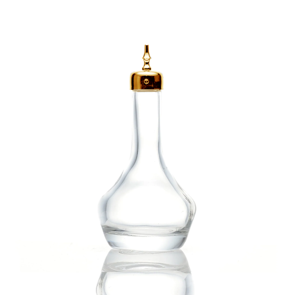 Japanese Plain Bitters Bottle with 24kt Gold Top