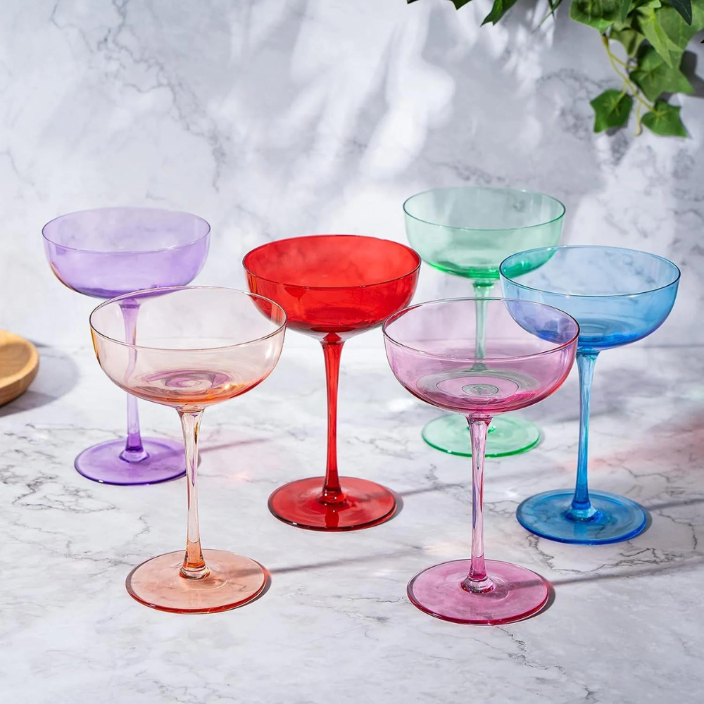 Multi-Coloured Coupes (set of 6)