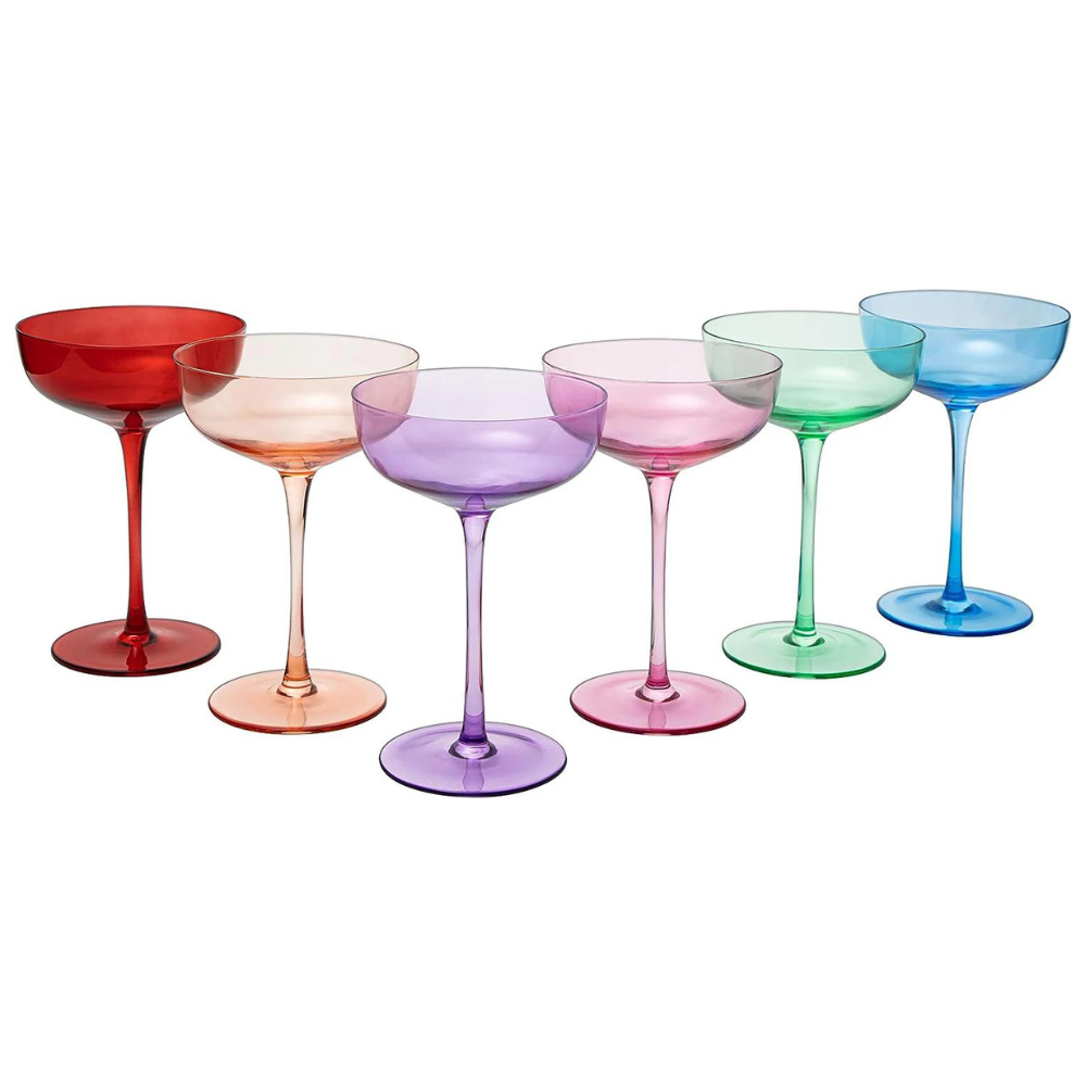 Multi-Coloured Coupes (set of 6)