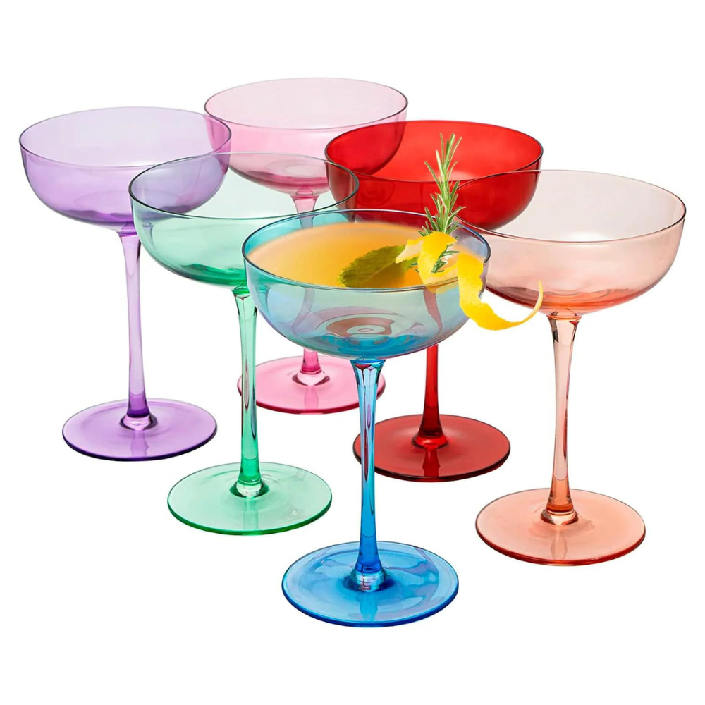 Multi-Coloured Coupes (set of 6)