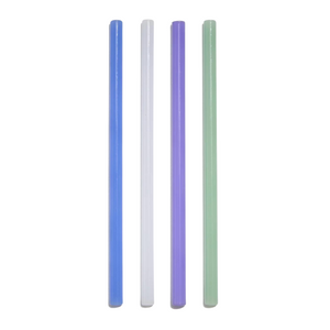 Opaque Glass Straws (assorted set of 4)