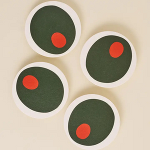 Pimento Olive Coasters (set of 4)