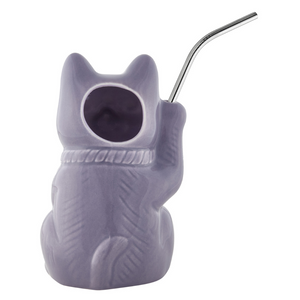 Purple Neko Cat Tiki Mug_back