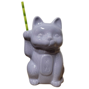 Purple Neko Cat Tiki Mug