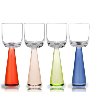 Pyramid Shot Glasses - Assorted Colours (40mL)